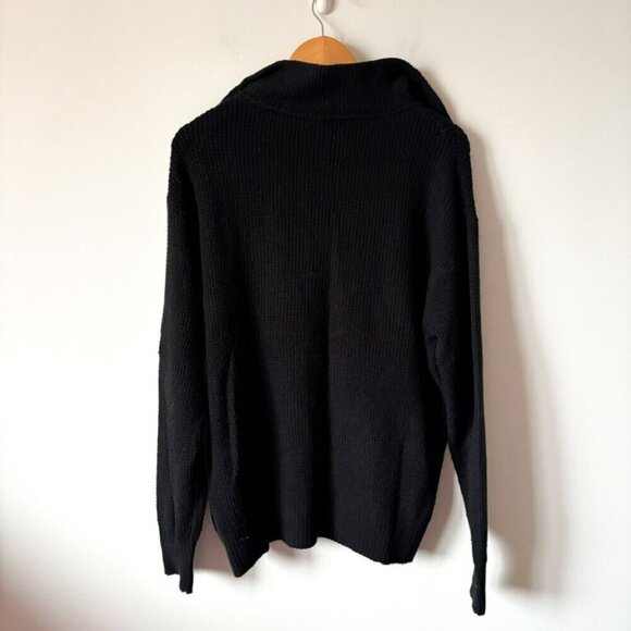 Aerie Cozy Up Waffle SET Black Size Small - Picture 7 of 12